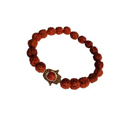 Hamsa Hand Rudraksha Beads Bracelet For Men